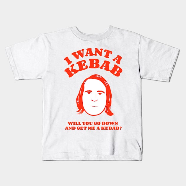 I Want A Kebab Kids T-Shirt by Adri Hache